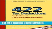 [Popular] 422 Tax Deductions for Businesses and Self-Employed Individuals Hardcover Collection