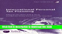 [Popular] International Tax Planning: Personal Taxes Hardcover Free