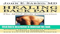 [Popular] Healing Back Pain: The Mind-Body Connection Kindle Online