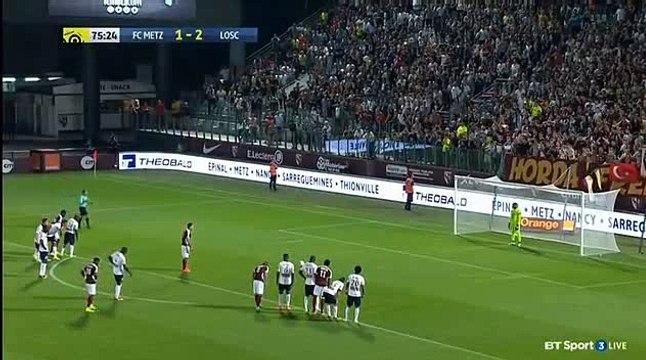 Mevlut Erdinc Penalty Goal HD - Metz 2-2 Lille 13.08.2016
