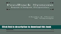 [Download] Feedback Systems: Input-Output Properties (Classics in Applied Mathematics) Kindle