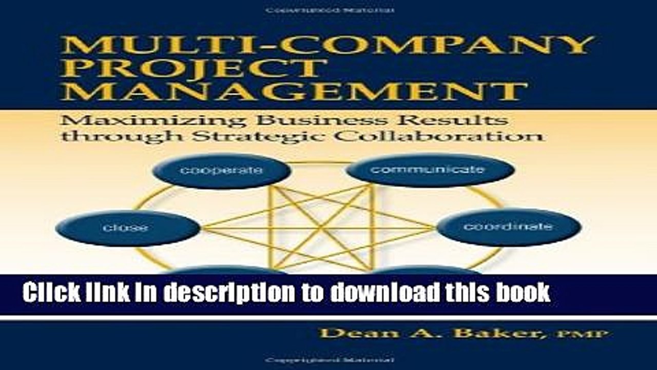 [Download] Multi-company Project Management: Maximizing Business Results through Strategic