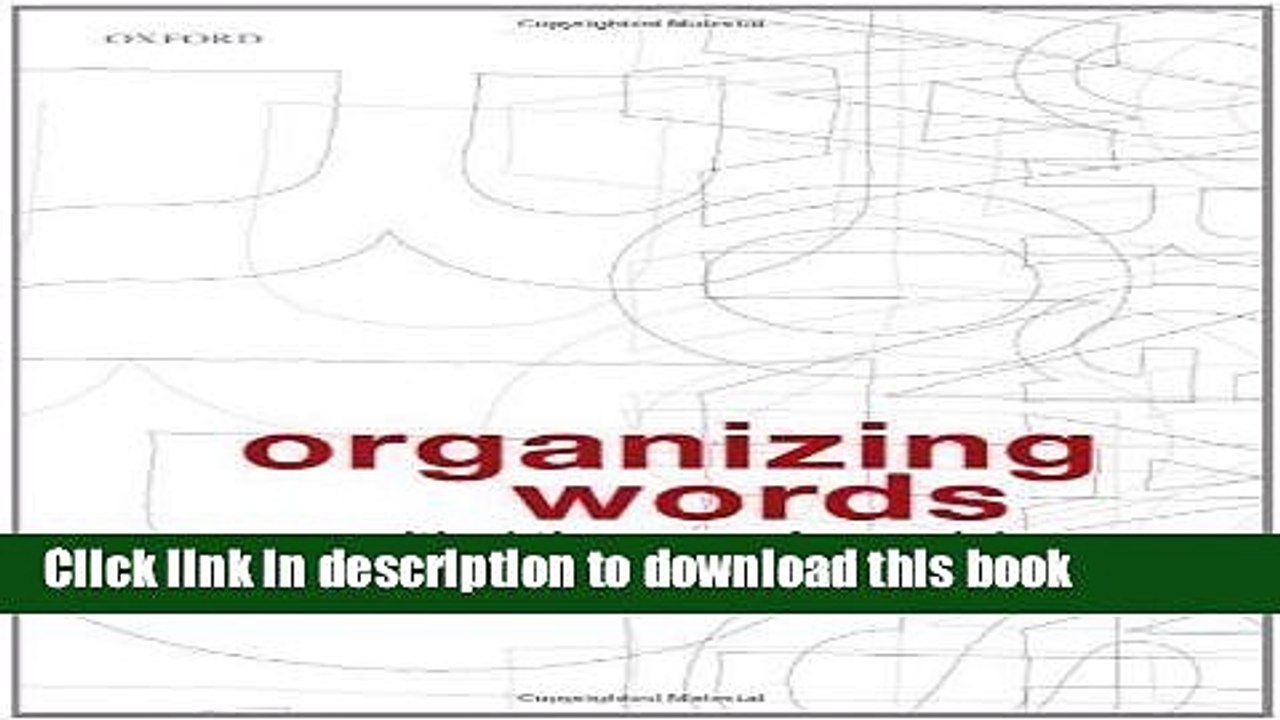 [Download] Organizing Words: A Critical Thesaurus for Social and Organization Studies by Gabriel,