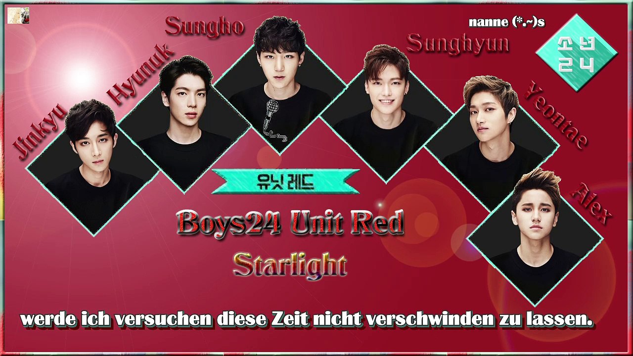 Boys24 Unit Red - Starlight k-pop [germen Sub]