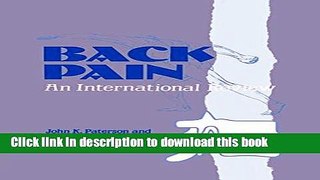 [Popular] Back Pain: An International Review Hardcover Online