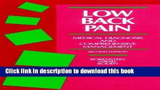 [Popular] Low Back Pain: Medical Diagnosis and Comprehensive Management Paperback Online