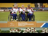 Women's 800m T34 | Victory Ceremony |  2015 IPC Athletics World Championships Doha