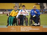 Women's shot put F33 | Victory Ceremony |  2015 IPC Athletics World Championships Doha