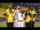 Women's 100m T11 | Victory Ceremony |  2015 IPC Athletics World Championships Doha