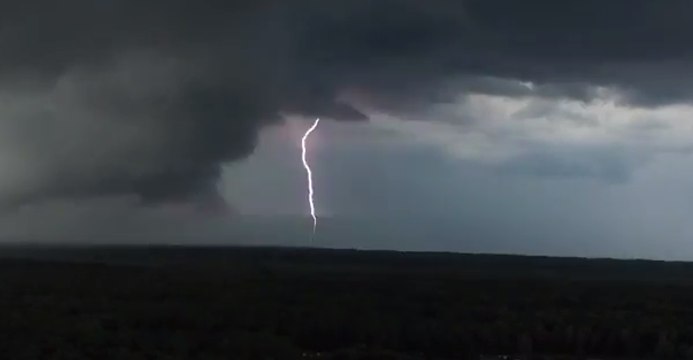 Lighting Strikes Visible in Skies Above Central New York