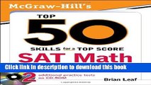 [Popular Books] McGraw-Hill s Top 50 Skills for a Top Score: SAT Math Free Online