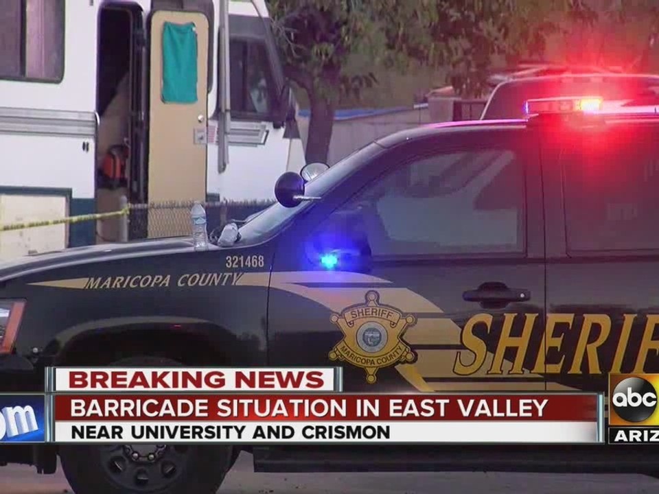 Maricopa County K-9 injured during apprehension of barricade suspect