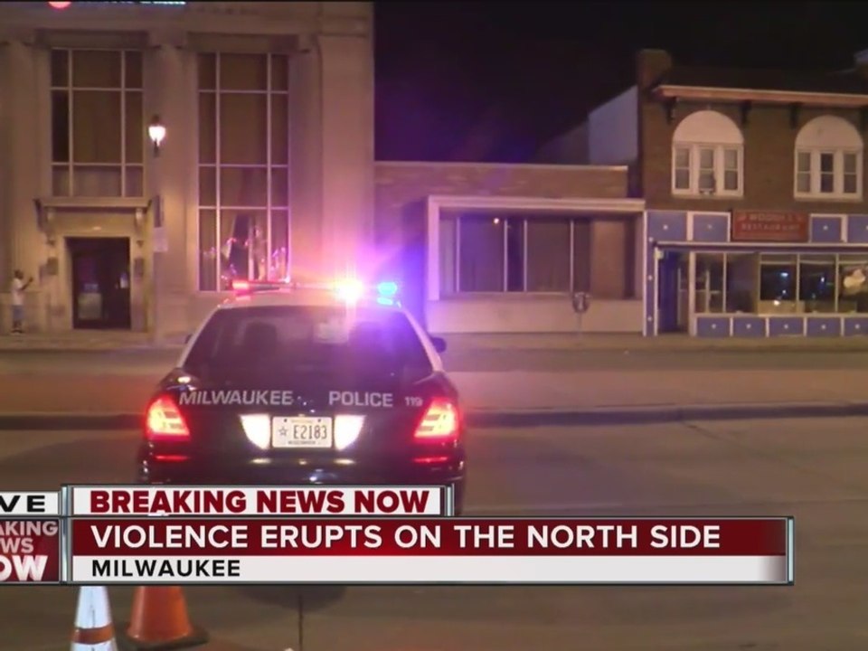 Crowds Damage Area Businesses