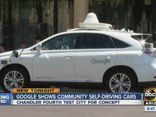 Google shows off self-driving car in Chandler