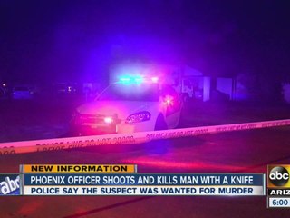 Phoenix police: Officer shoots, kills man with knife