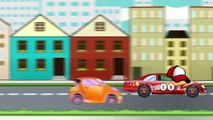 Мультики для детей Пожарная Машинка и Гоночные Машины в Видео для Детей Мультфильмы про машинки