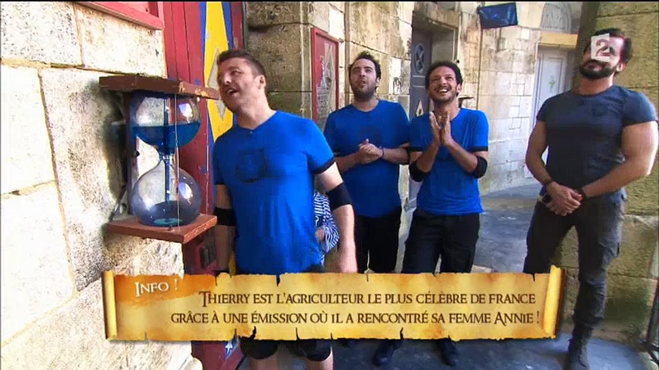 La chute de Thierry Olive hier soir dans "Fort Boyard" - Regardez