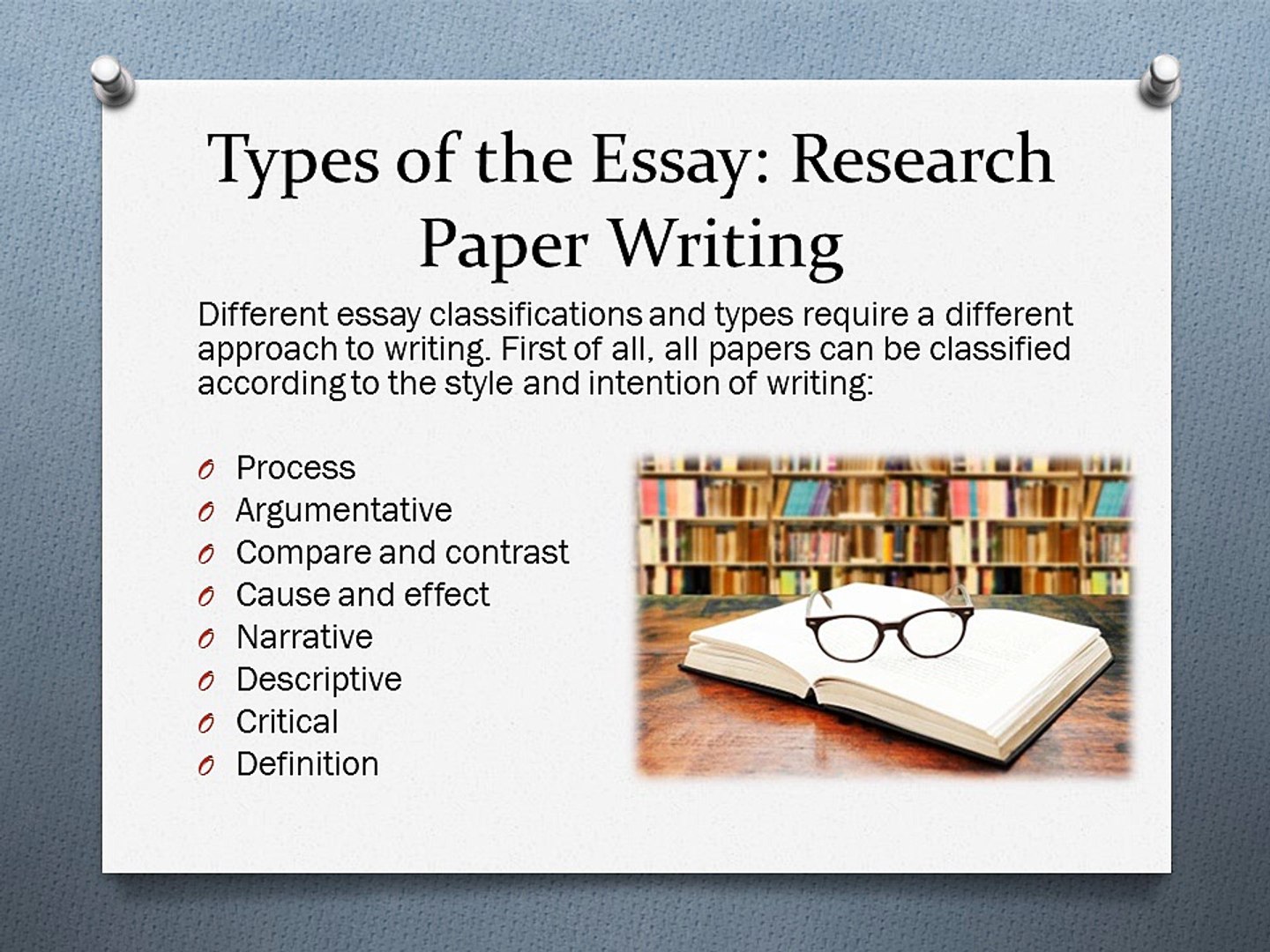 5 steps of a research paper