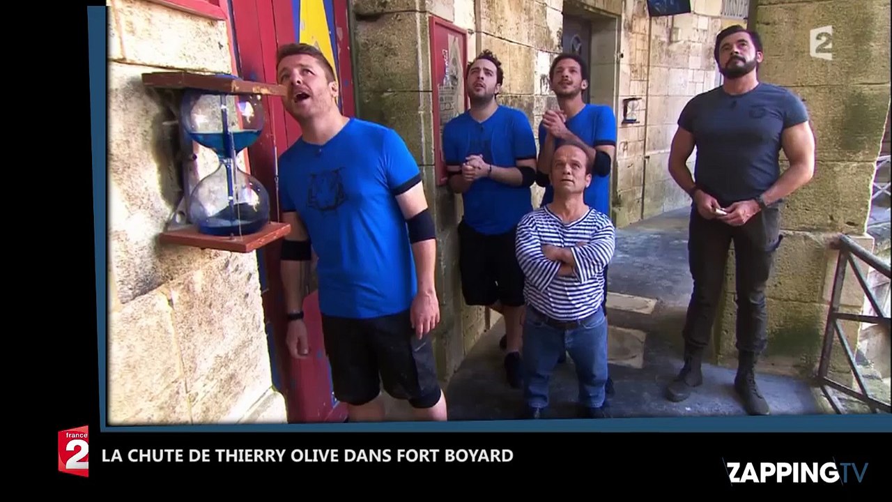 Fort Boyard : Thierry Olive tombe lors d’une épreuve et perd son pantalon (Vidéo)