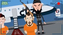 Cristiano Ronaldo, Zlatan Ibrahimovic & Gareth Bale fighting ISIS in Paris - Euro 2016