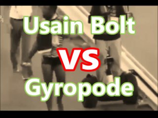 Usain Bolt vs Gyropode machine - Sa Première et unique défaite  - NON JO