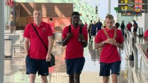 FC Barcelona arrive in Seville for Spanish Super Cup