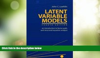 Big Deals  Latent Variable Models: An Introduction to Factor, Path, and Structural Equation