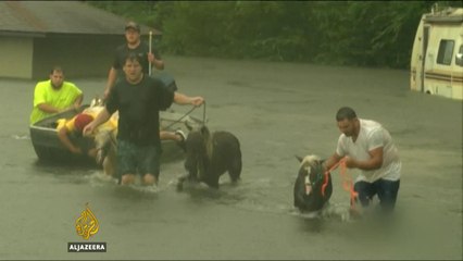 Record US flooding flushes Louisiana