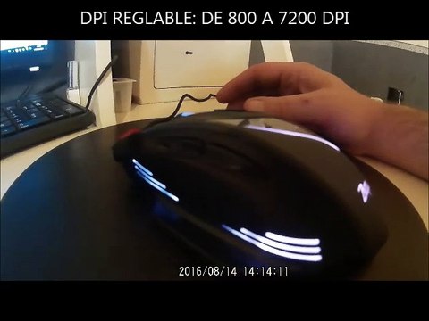 Souris gamer filaire 7 boutons DPI réglable - Zelotes