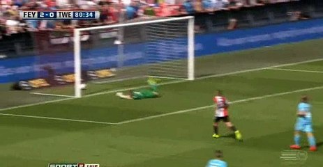 Nicolai Jorgensen Goal HD - Feyenoord 2-0 FC Twente 14.08.2016