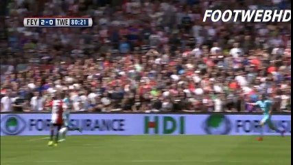 Nicolai Joergensen Goal - Feyenoord vs Twente 2-0 Eredivisie 2016