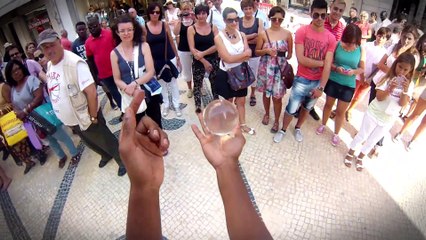 AMAZING Street Juggler POV style (GoPro First Person - Best busker video ever)