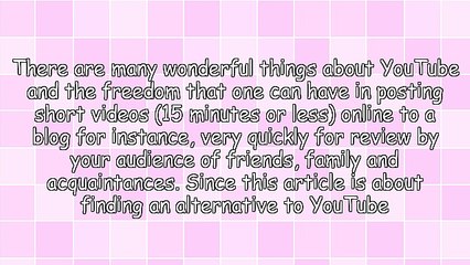 Alternatives to YouTube: Another Online Videoplayer