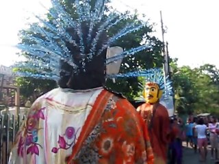 Ondel-Ondel Betawi Street Performance in Jakarta