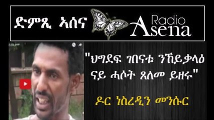 ስክፍታና መልሲ ረኺቡ ዶር ንርስረዲን ናስር ምስ ራድዮ ኣሰና ቃለ-መሕትት ብምግባር ንስክፍታተና ቀንጢጥዎ!!!