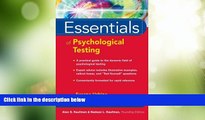 Big Deals  Essentials of Psychological Testing  Free Full Read Most Wanted