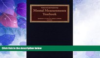 Big Deals  The Fourteenth Mental Measurements Yearbook (Buros Mental Measurements Yearbook)  Best