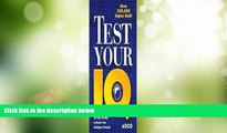 Big Deals  Test Your IQ, 5 Edition (Study Aids/On-the-Job Reference)  Free Full Read Most Wanted