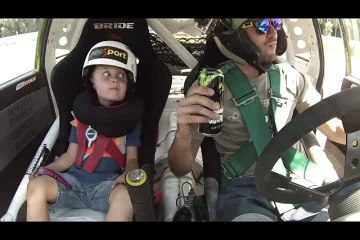 Dad Takes His Son On The Race Track For The First Time. His Reactions Are Priceless! 2016