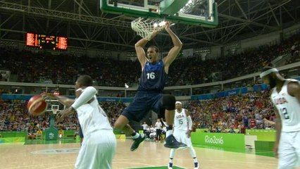 Jeux Olympiques 2016 - Basketball - L'action collective du match des Bleus contre Team USA !