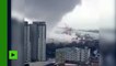 Une énorme tornade s’abat sur la ville de Manille, aux Philippines