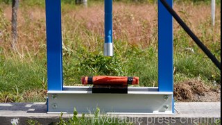 Crushing dynamite with hydraulic press Perfect Video 15 August 2016