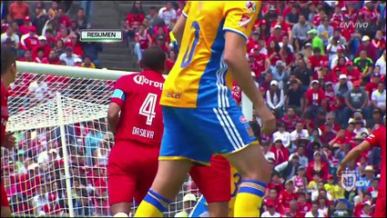 Resumen del Partido Tigres 0 - 0 Toluca