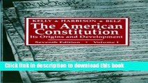 [Popular Books] The American Constitution: Its Origins and Development (Seventh Edition)  (Vol. 1)