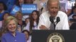 Vice President Joe Biden is campaigning for Hillary Clinton
