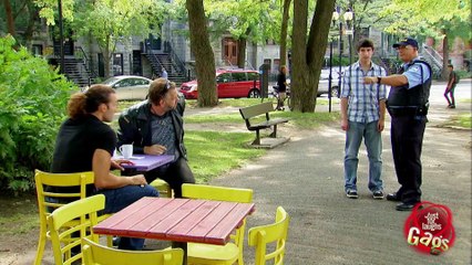 Wimpy Cop Scared of Tough Men !