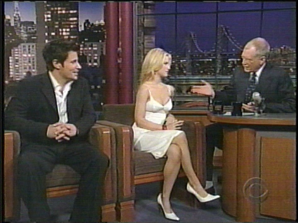 Nick Lachey & Jessica Simpson on David Letterman 1-19-04
