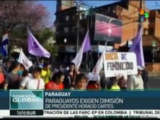 Descargar video: Paraguay: exigen dimisión del presidente Horacio Cartes