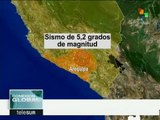 Perú: registran cinco réplicas del sismo de 5.2 grados en Arequipa