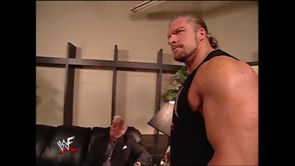 Stephanie McMahon & Ric Flair & Triple H Backstage SmackDown 02.21.2002 (HD)
